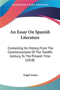 Essay On Spanish Literature