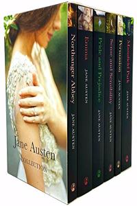 Jane Austen Complete 6 Books Collection Box Set (Northanger Abbey, Emma, Pride and Prejudice, Sense and Senesibility, Persuasion & Mansfield Park) Paperback
