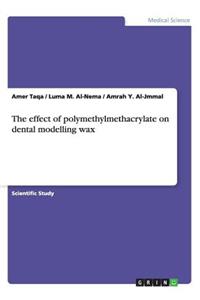 The effect of polymethylmethacrylate on dental modelling wax