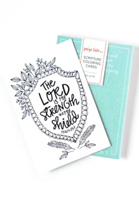 Scripture Coloring Cards: Color, Share, and Inspire