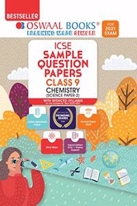 Oswaal ICSE Sample Question Papers Class 9 Chemistry Book (Reduced Syllabus for 2021 Exam)