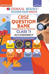 Oswaal CBSE Question Bank Class 11 Accountancy Book Chapterwise & Topicwise Includes Objective Types & MCQ's (For 2022 Exam)