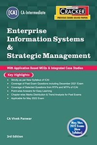 Taxmann's CRACKER for Enterprise Information Systems & Strategic Management ? Covering Past Exam Questions, incl. RTPs & MTPs with Application Based MCQs & Case Studies of CA Inter | May 2022 Exams [Paperback] CA Vivek Panwar