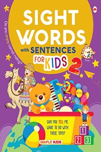 Sight Words and Sentences Book - 2 for Kids