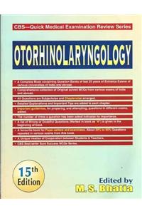 Otorhinolaryngology, 15/E: Cbs Quick Medical Examination Review Series