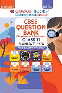 Oswaal CBSE Question Bank Class 11 Business Studies Book Chapterwise & Topicwise Includes Objective Types & MCQ's (For 2022 Exam)