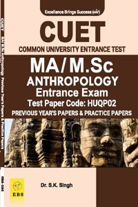 CUET MA/M.Sc Anthropology (Test Paper Code-HUQP02) Entrance Exam Previous Year Papers & Practice Papers ( English Medium)