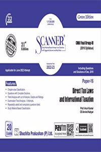 Scanner CMA Final Group-III (2016 Syllabus) Paper-16 Direct Tax Laws and International Taxation