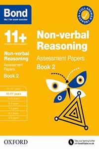 Bond 11+ Non-verbal Reasoning Assessment Papers 10-11 Years Book 2