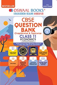 Oswaal CBSE Question Bank Class 11 Economics Book Chapterwise & Topicwise Includes Objective Types & MCQ's (For 2022 Exam)