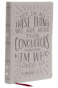 Nkjv, Holy Bible for Kids, Verse Art Cover Collection, Leathersoft, Gray, Comfort Print