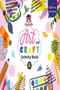 Art and Craft Activity Book B for 3-4 Year old kids with free craft material