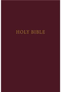 KJV, Pew Bible, Large Print, Hardcover, Burgundy, Red Letter, Comfort Print
