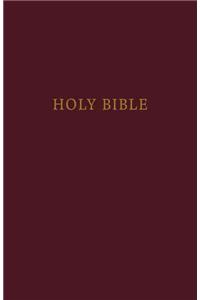 KJV, Pew Bible, Large Print, Hardcover, Burgundy, Red Letter Edition