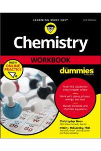 Chemistry Workbook for Dummies with Online Practice