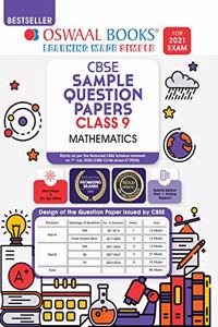 Oswaal CBSE Sample Question Paper Class 9 Mathematics Book (Reduced Syllabus for 2021 Exam)