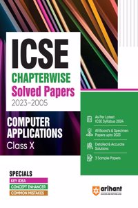 Icse Chapter-Wise  Solved Papers Computer Application