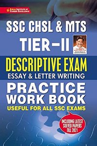 Kiran SSC CHSL and MTS Tier 2 Descriptive Exam Essay and Letter Writing Practice Work Book (English Medium)(3426)