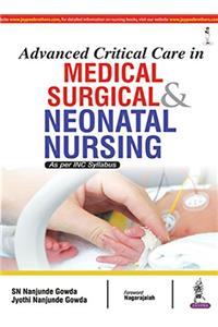 Advanced Critical Care In Medical Surgical & Neonatal Nursing As Per Inc Syllabus