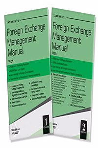 Taxmann's Foreign Exchange Management (FEMA) Manual (Set of 2 Vols.) - Compendium of Amended, Updated & Annotated text of FEMA, Foreign Contributions, Prevention of Money Laundering & FDI