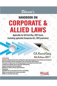 Handbook on CORPORATE & ALLIED LAWS (Applicable for CA Final May 2017 Exams)