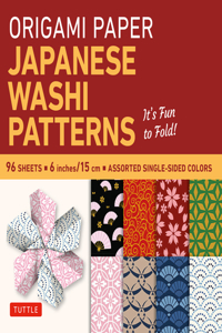 Origami Paper - Japanese Washi Patterns - 6 - 96 Sheets
