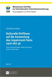 Kulturelle Einfluesse Auf Die Anwendung Des Impairment-Tests Nach IAS 36