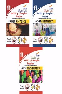 Chapter-wise NCERT + Exemplar Solutions for CBSE Class 11 PCM (set of 3 books) - 2nd Edition