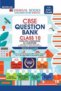 Oswaal CBSE Question Bank Class 10 English Language & Literature (Reduced Syllabus) (For 2021 Exam)