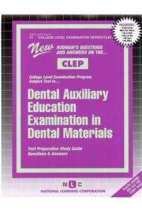 Dental Auxiliary Education Examination In Dental Materials