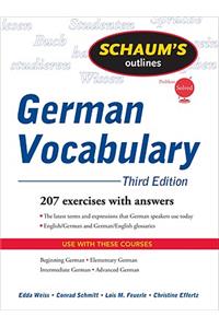 Schaum's Outline of German Vocabulary, 3ed