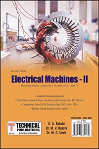 Electrical Machines-II for SPPU 19 Course (TE - SEM V - ELECTRICAL- 303142)