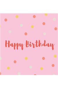 Happy Birthday Guest Book (Hardcover)
