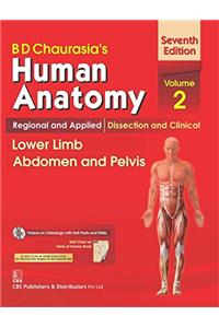 B.D.Chaurasia's Human Anatomy : Regional & Applied Dissection and Clinical Volume 2 : Lower Limb Abdomen and Pelvis With CD & Wall Chart