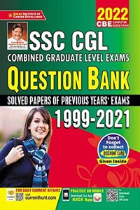 Kiran SSC CGL Exams Question Bank 1999 to 2021 (English Medium)(3516)