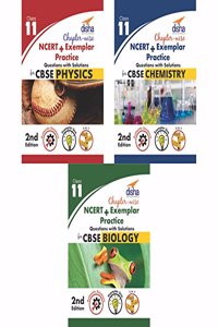 Chapter-wise NCERT + Exemplar Solutions for CBSE Class 11 PCB (set of 3 books) - 2nd Edition