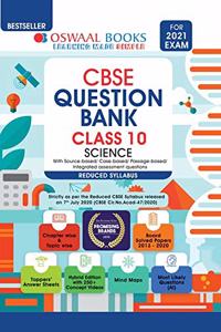 Oswaal CBSE Question Bank Class 10 Science (Reduced Syllabus) (For 2021 Exam)