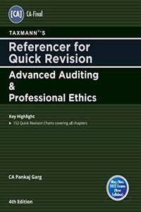 Taxmann's Referencer for Quick Revision | Advanced Auditing & Professional Ethics ? The Most Updated & Amended Book covering 152 Quick Revision Charts | CA-Final | New Syllabus | May 2022 Exams [Paperback] CA Pankaj Garg
