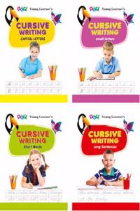 Cursive Writing (Set of 4 Books - Capital Letters, Small Letters, Short Words, Long Sentences))
