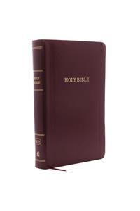 KJV Holy Bible: Personal Size Giant Print with 43,000 Cross References, Burgundy Leather-Look, Red Letter, Comfort Print: King James Version