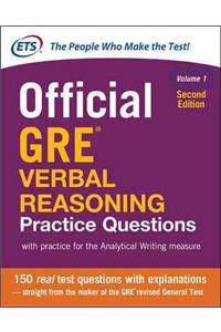 Official GRE Verbal Reasoning Practice Questions, Second Edition, Volume 1