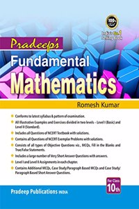 Pradeep's Fundamental Mathematics for Class 10 (Examination 2022-23)
