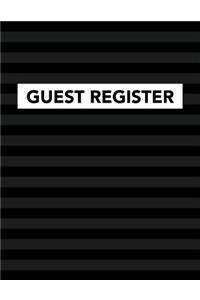 Guest Register: Track Register and Organize Guest and Visitors that Sign In at Your Activity Event or Business Office