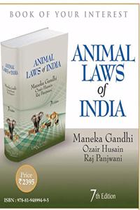 ANIMAL LAWS OF INDIA 2021 EDITION