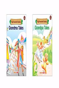 My Favourite Stories (Set of 2 Books with Colourful Pictures) Story Books for Kids - Grandma Tales, Grandpa Tales