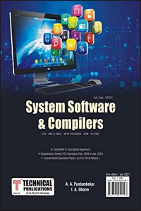 System Software and Compilers for BE VTU Course 18 OBE & CBCS (VI- CSE -18CS61)