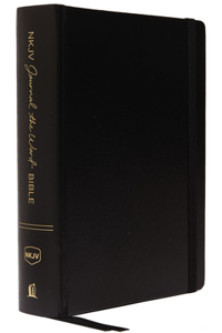 NKJV, Journal the Word Bible, Hardcover, Black, Red Letter Edition, Comfort Print