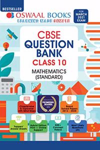 Oswaal CBSE Question Bank Class 10 Mathematics Standard Book Chapterwise & Topicwise Includes Objective Types & MCQ's (For 2021 Exam) [Old Edition]