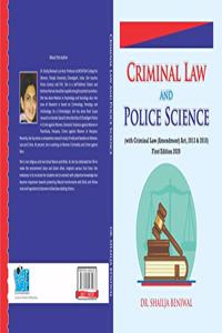 Criminal law and police science