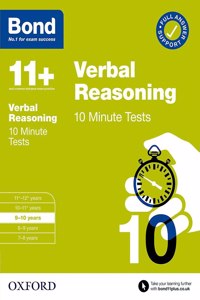 Bond 11+: Bond 11+ 10 Minute Tests Verbal Reasoning 9-10 years